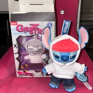 Stitch Gen Z Street Figure with White Hoodie